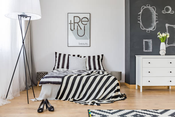 istock Stylish woman's bedroom 650642372