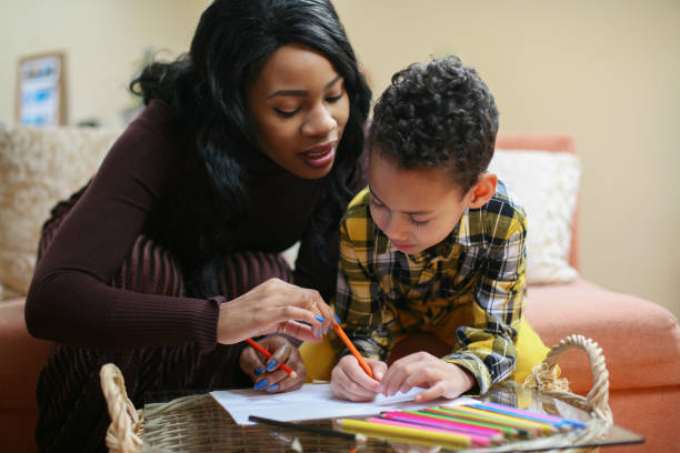 istock African American woman with her son. 650642968