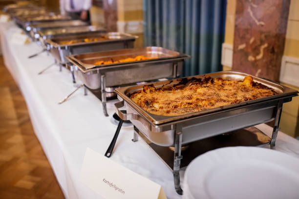 istock Catering Food Wedding Event Table 650645218