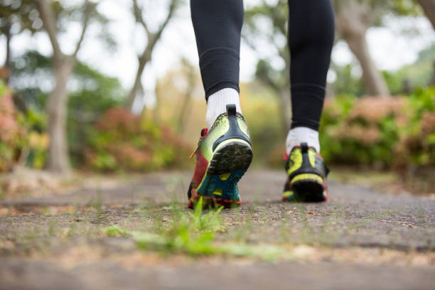 istock Feet of jogger jogging 650647340