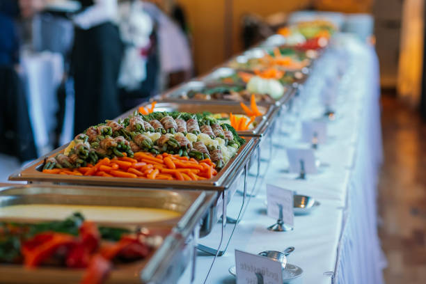 istock Catering Food Wedding Event Table 650647738