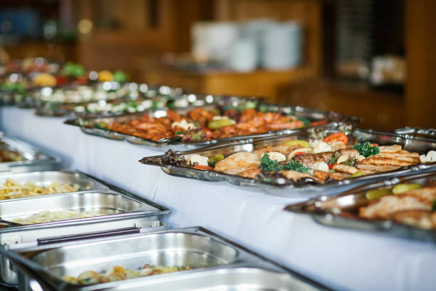 istock Catering Food Wedding Event Table 650647952