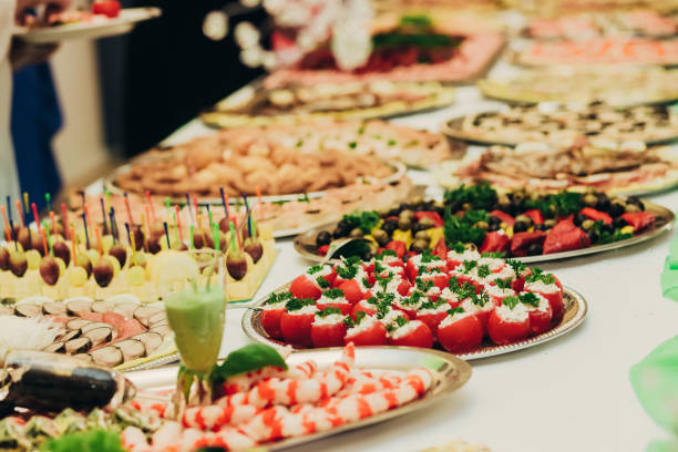 istock Catering Food Wedding Event Table 650654622