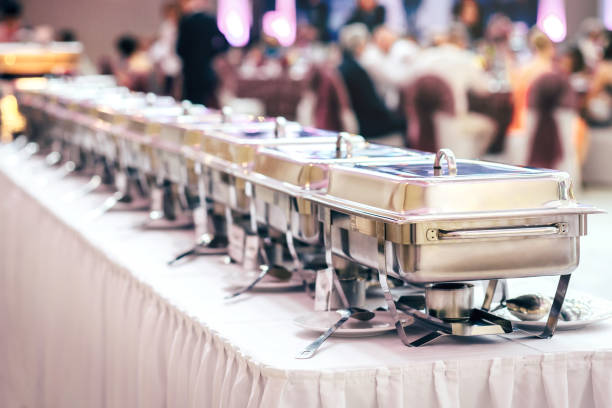 istock Catering Food Wedding Event Table 650655204