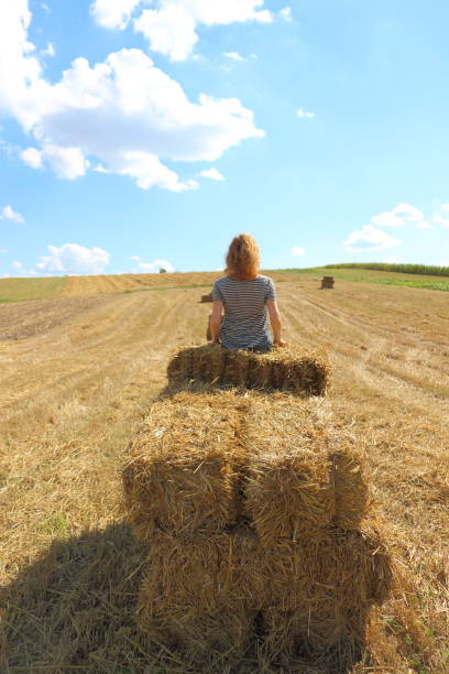 istock Woman at the field. 650655912