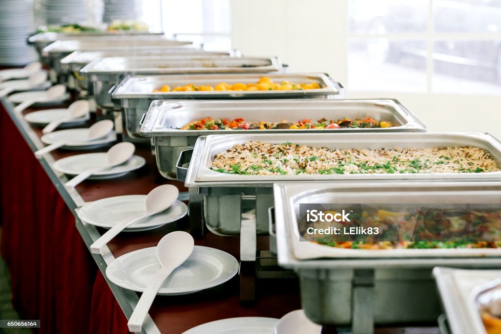 Catering Food Wedding Event Table catering wedding food buffet snack Caterer Stock Photo