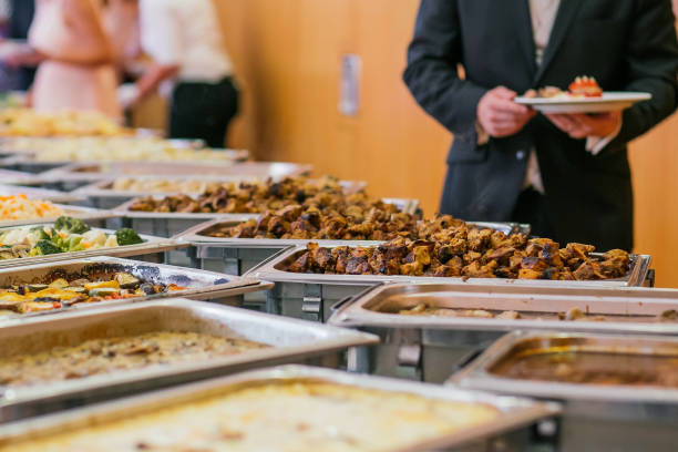 istock Catering Food Wedding Event Table 650656426
