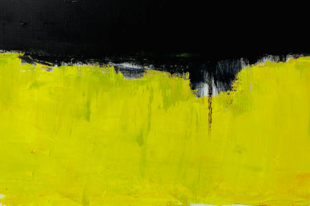 istock Abstract painted yellow and black art backgrounds. 650657156