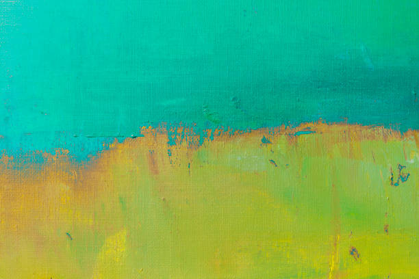 istock Abstract painted green and turquoise art backgrounds. 650660524