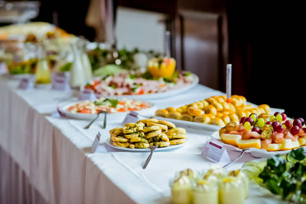 istock Catering Food Wedding Event Table 650661870