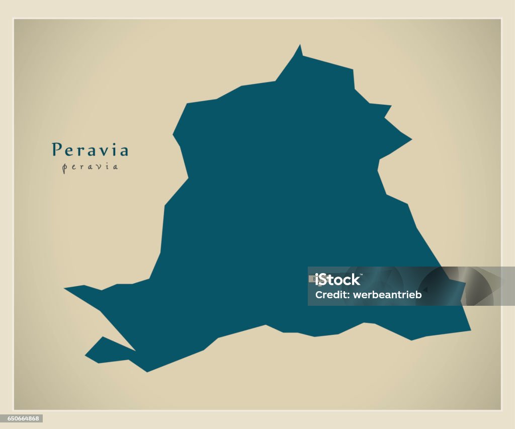 Peravia Modern Map Peravia Do Illustration Silhouette Stock Illustration ...