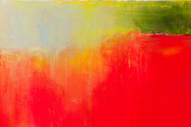 istock Abstract painted yellow  green and red art backgrounds. 650667112