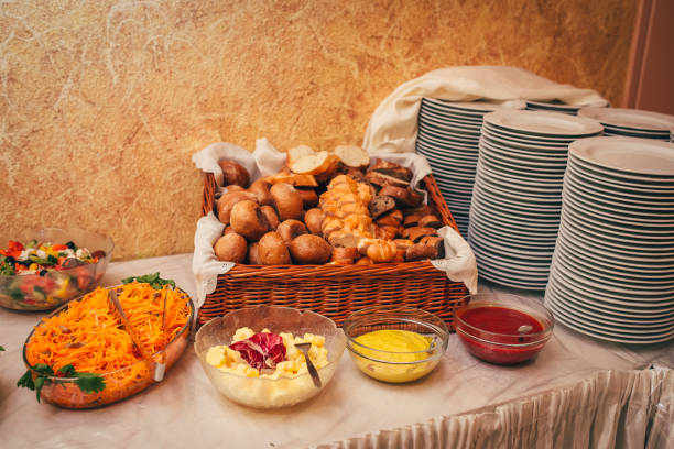 istock Catering Food Wedding Event Table 650667158