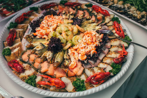 istock Catering Food Wedding Event Table 650667808