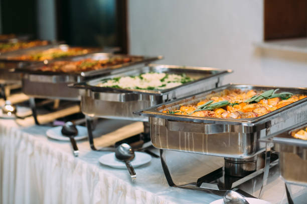istock Catering Food Wedding Event Table 650667870