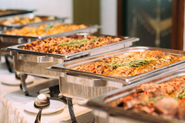 istock Catering Food Wedding Event Table 650667996