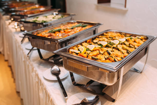 istock Catering Food Wedding Event Table 650668372