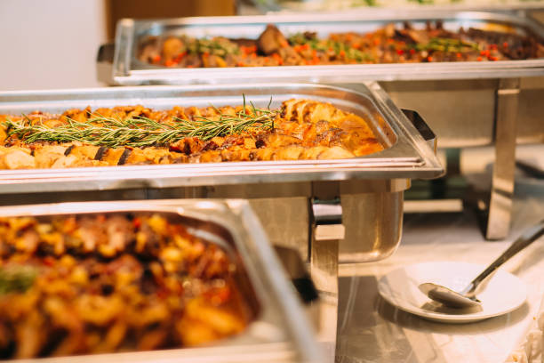 istock Catering Food Wedding Event Table 650669596