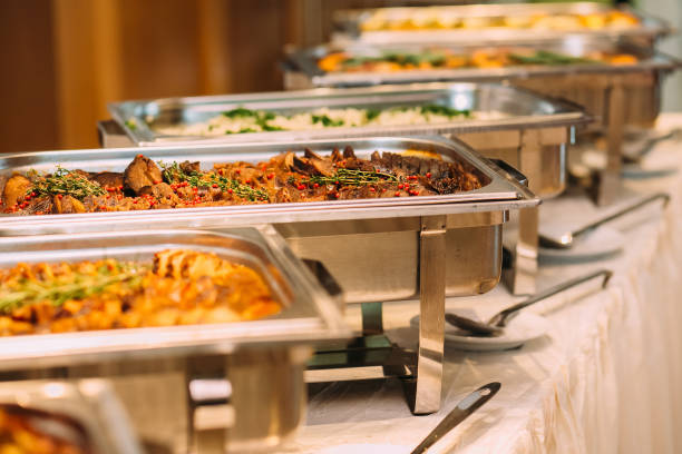 istock Catering Food Wedding Event Table 650670190