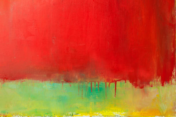 istock Abstract painted yellow green and red art backgrounds. 650685486