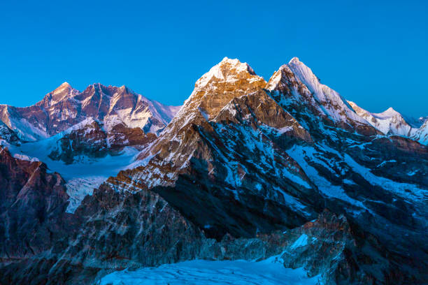 istock Himalaya Mountains Scenery in sunset Light 650696160