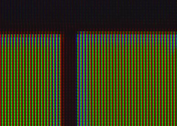 istock Black Line on Yellow Abstract  Background from Television Screen 650696392
