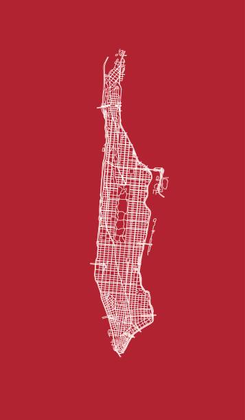 ilustrações, clipart, desenhos animados e ícones de rendas das ruas de manhattan. - manhattan