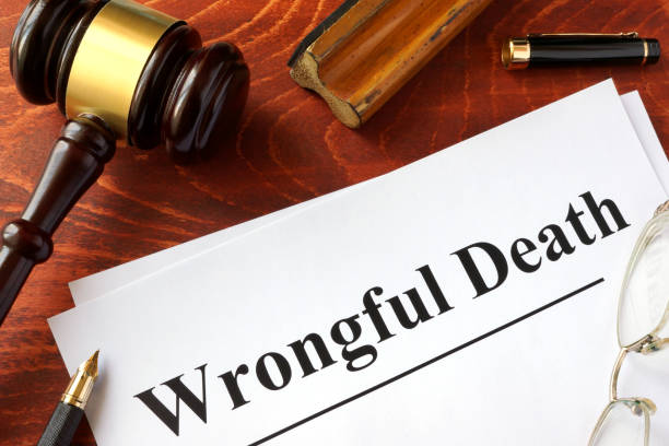 Document with title Wrongful Death o a wooden surface. Document with title Wrongful Death o a wooden surface. death stock pictures, royalty-free photos & images
