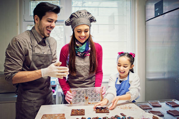 istock Small family business for chocolate production 650703214
