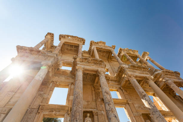 Library of Celsus Ephesus, Turkey, Ancient, Archaeology, Roman celsus library photos stock pictures, royalty-free photos & images