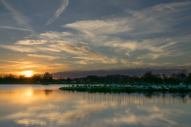 Sunset at South Cerney, Gloucestershire
