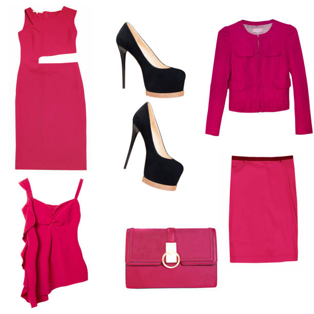 istock Collage,clothing isolated female. 650719678