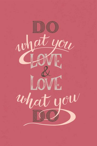 istock Do what you love - motivational quote 650726254