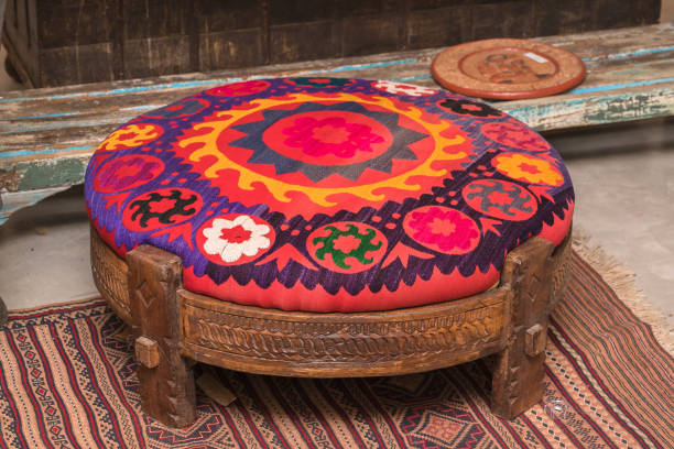 istock vintage arab colourful chair 650726500