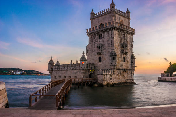 istock Sunset at the Tower of Belem, Lisbon 650737426