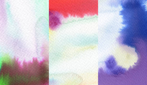 istock Collection of abstract watercolor painted background 650738160