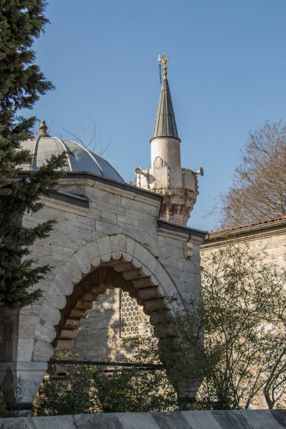 istock Minaret of Ottoman Mosques in view 650738660