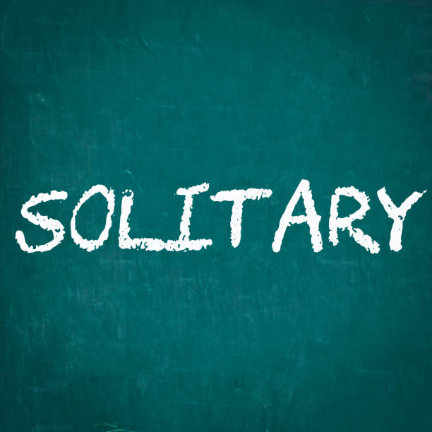 istock SOLITARY written on chalkboard 650742586