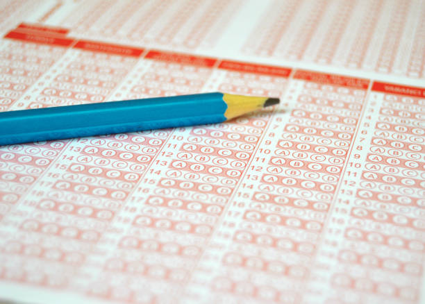 istock Exam optics, optical paper, student and exam optics paper, marked optical paper pictures, optical papers for educational sites 650804436
