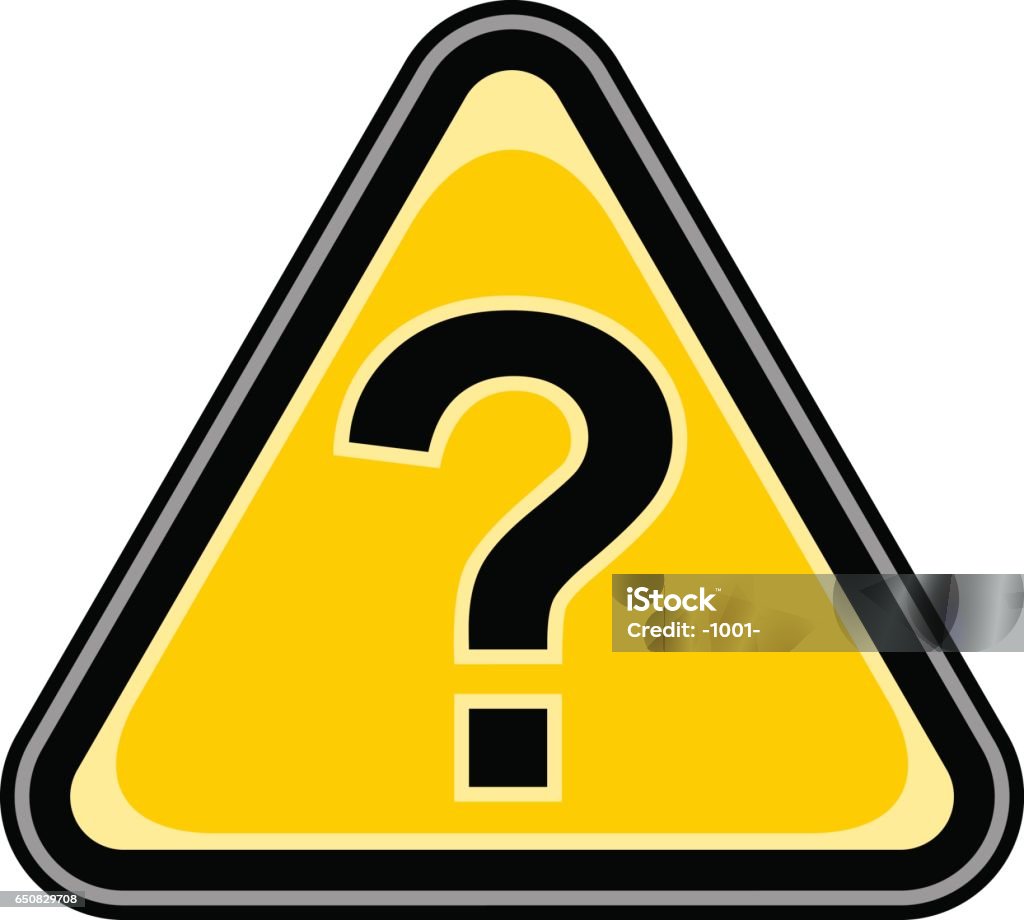 Dấu Hỏi Nhãn Dán Hình Tam Giác Hình minh họa Sẵn có - Tải xuống ...