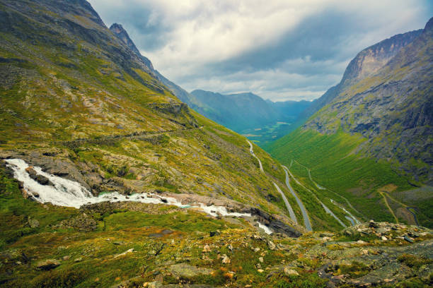 istock Panoramic view of the Trollstigen Road from the height, Norway 650862330