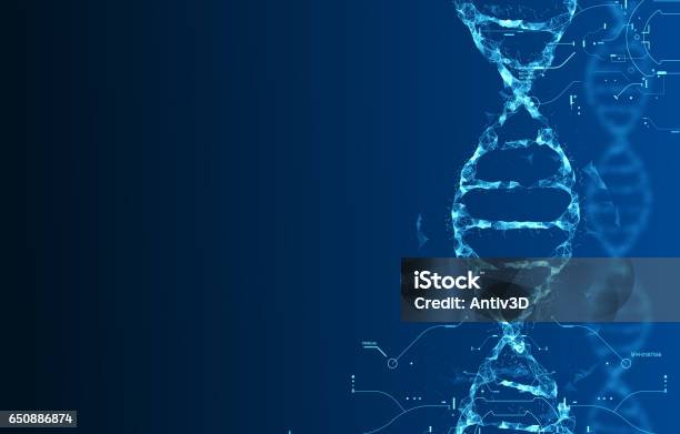 Molecules Of Dna Stock Illustration - Download Image Now - DNA, Helix, Helix Model