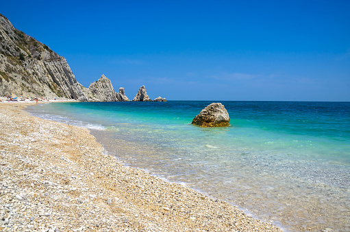 Idyllic turquoise beach near Palaiochora, Crete
