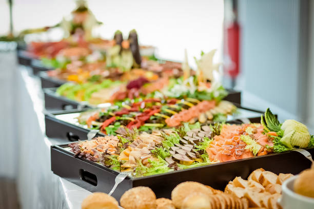 istock Catering Food Wedding Event Table 650932168