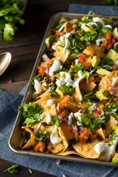 istock Homemade Loaded Sheet Pan Nachos 650954020
