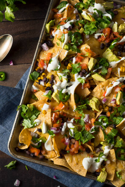 istock Homemade Loaded Sheet Pan Nachos 650954662