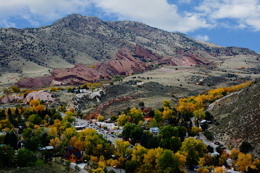 Scenic view of the historic town of Morrison, Colorado