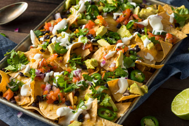 istock Homemade Loaded Sheet Pan Nachos 650966850