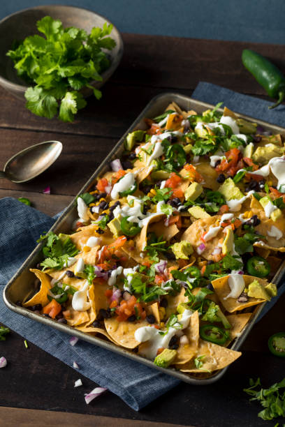 istock Homemade Loaded Sheet Pan Nachos 650968054