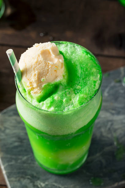 istock Homemade Green Ice Cream Soda Float 650975706